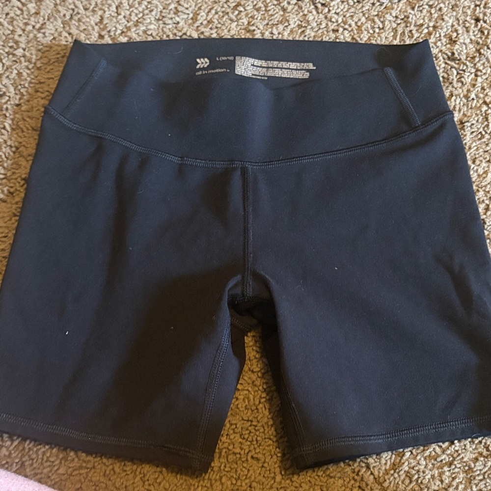 Girls  Black Athletic Shorts